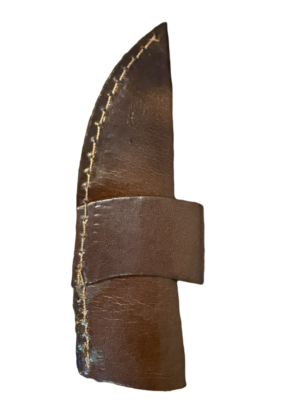 Damascus straight back fixed blade