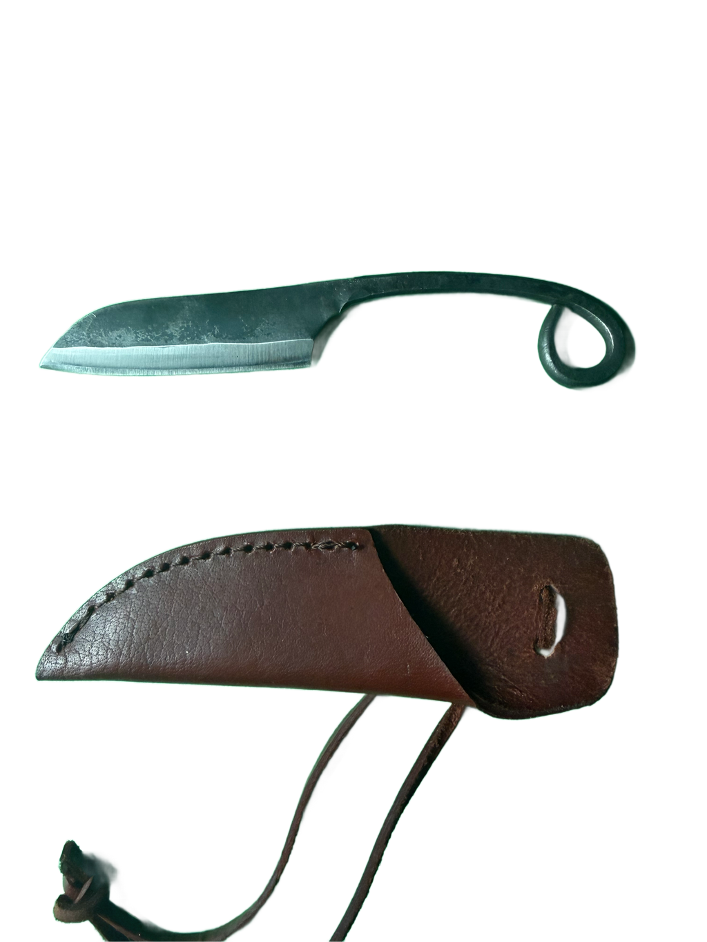 Sheepsfoot Carbon Steel Fixed Blade (sheath included)