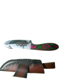Laser Engraved Gut Hook Fixed Blade (sheath included)